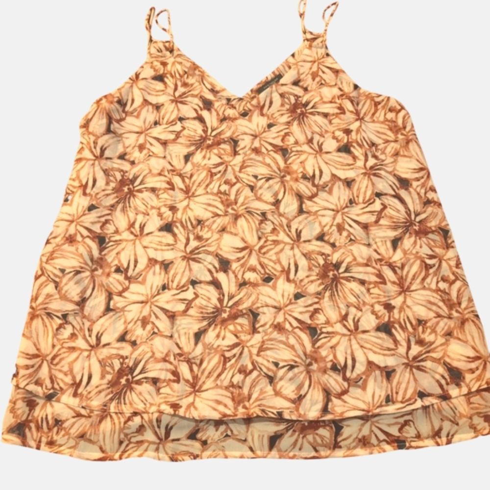 Ann Taylor Floral Red Women's Top